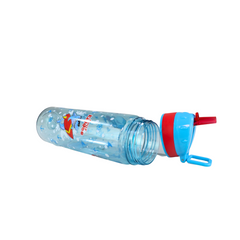 sipper bottle for kids With Flip Top Nozzle Shark Theme open cap