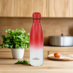 Smily Kiddos 500 ML Stainless Steel Water Bottle  - Matte Red White