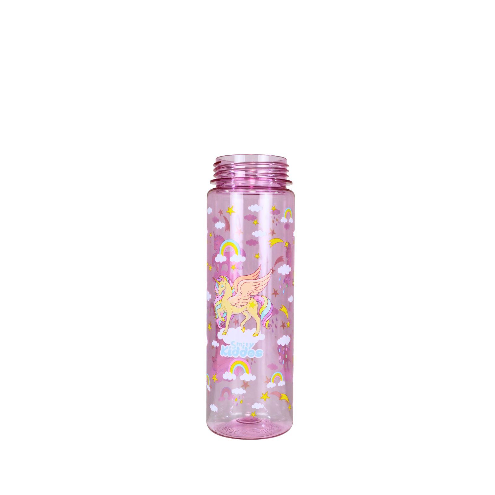 Straight Water Bottle With Flip Top Nozzle Unicon Theme cap