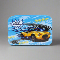 Smily Kiddos Brunch Stainless Steel Lunch Box - Race Car Theme - Blue