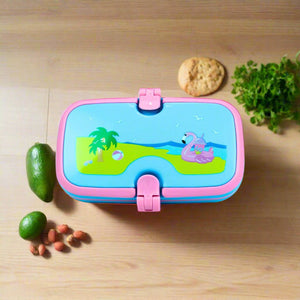 Smily Kiddos Lunch Box Island Themed Light Blue