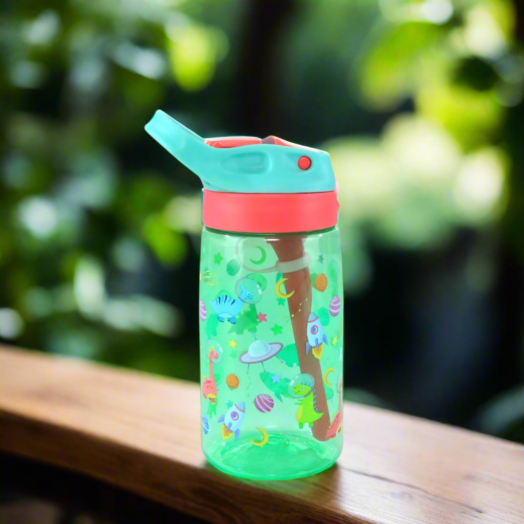 Smily Kiddos Combo Pack(Backpack,Pencil case,Lunch Bag,Lunch Box, Sipper Water Bottle Green