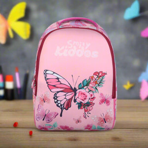 Smily kiddos Enchanting Butterfly Neoprene Junior Backpack (12L) - Pink