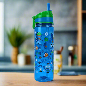 Smily Kiddos Straight Water Bottle Blue