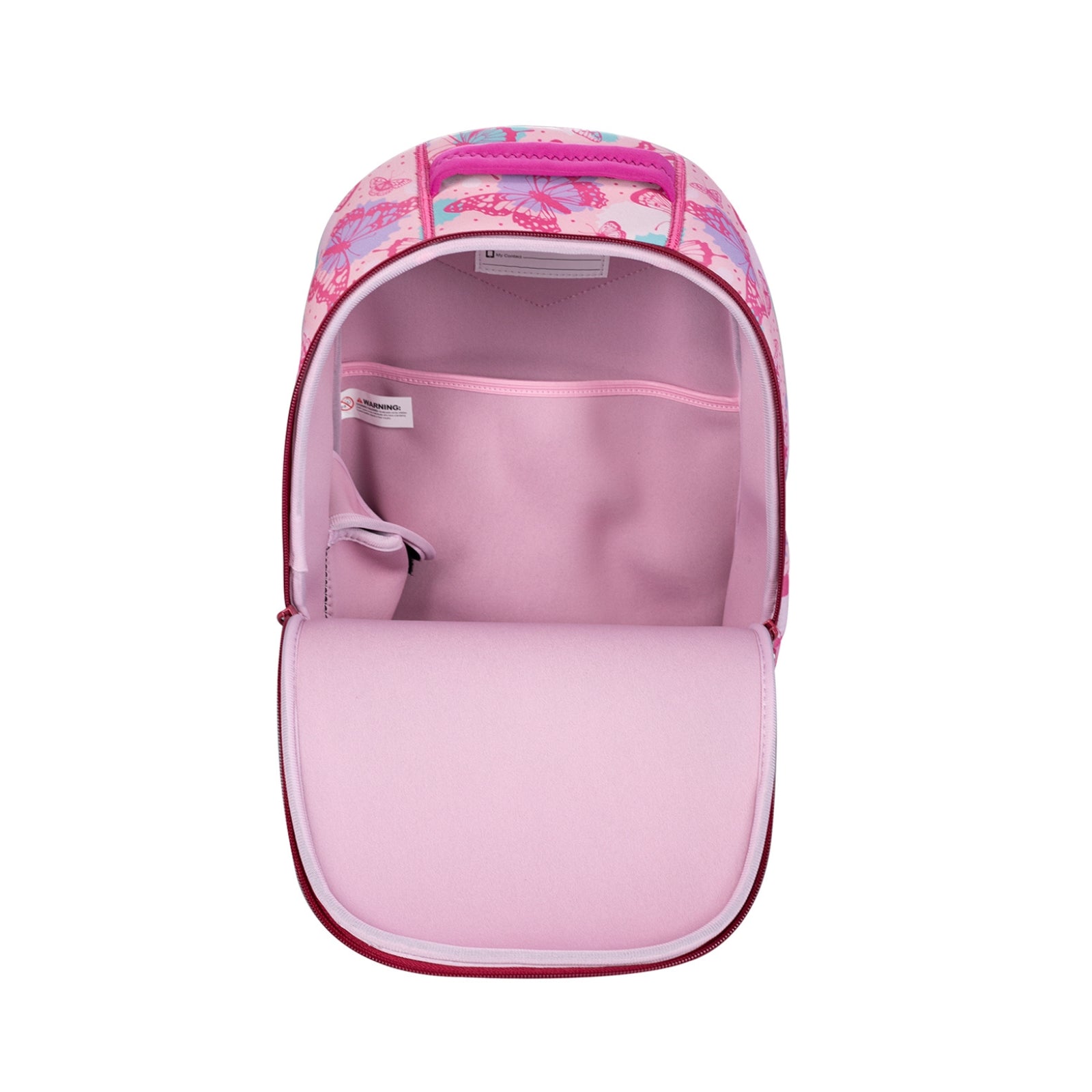 Enchanting Butterfly Neoprene Junior Backpack open