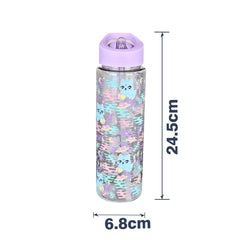 Smily kiddos Sipper Bottle 750 ml - Kitty Theme | Purple