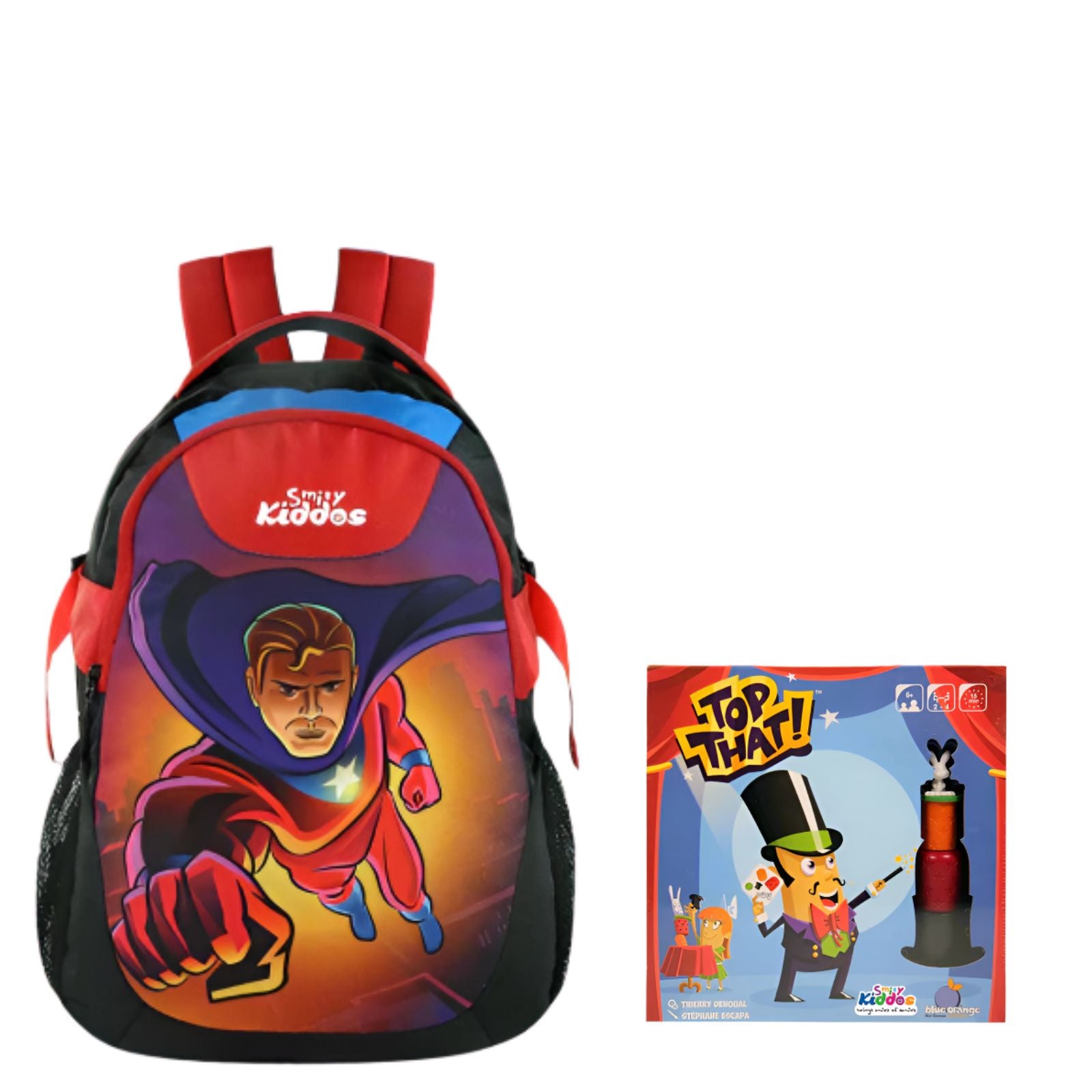 Smily Kiddos Combo Pack(Backpack & Board Game )