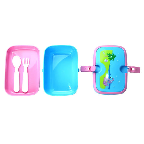 Image of Smily Kiddos Lunch Box Island Themed Light Blue