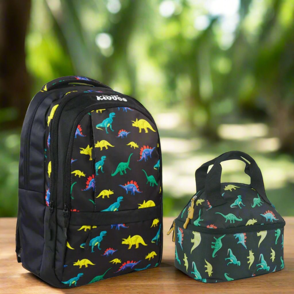 Smily Kiddos Dino Theme (Backpack , Lunch Bag )