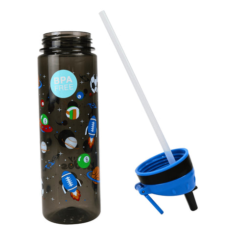 Image of Smily Kiddos Straight Water Bottle Black