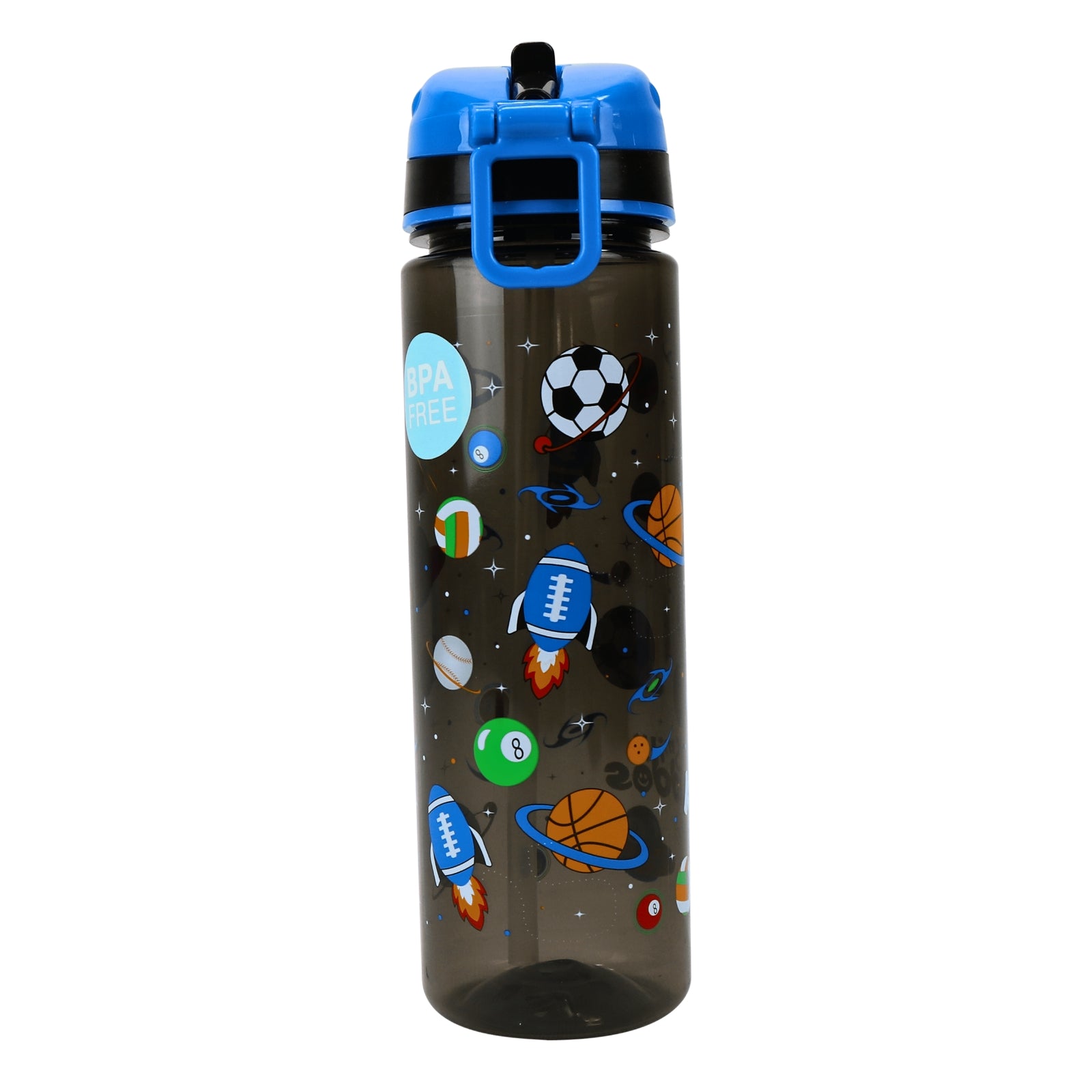 Smily Kiddos Straight Water Bottle Black