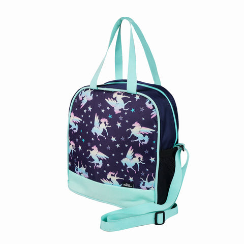 Image of Smily Kiddos Lunch Bag for Toddlers, School, Picnic & Travel Unicorn Theme - Blue