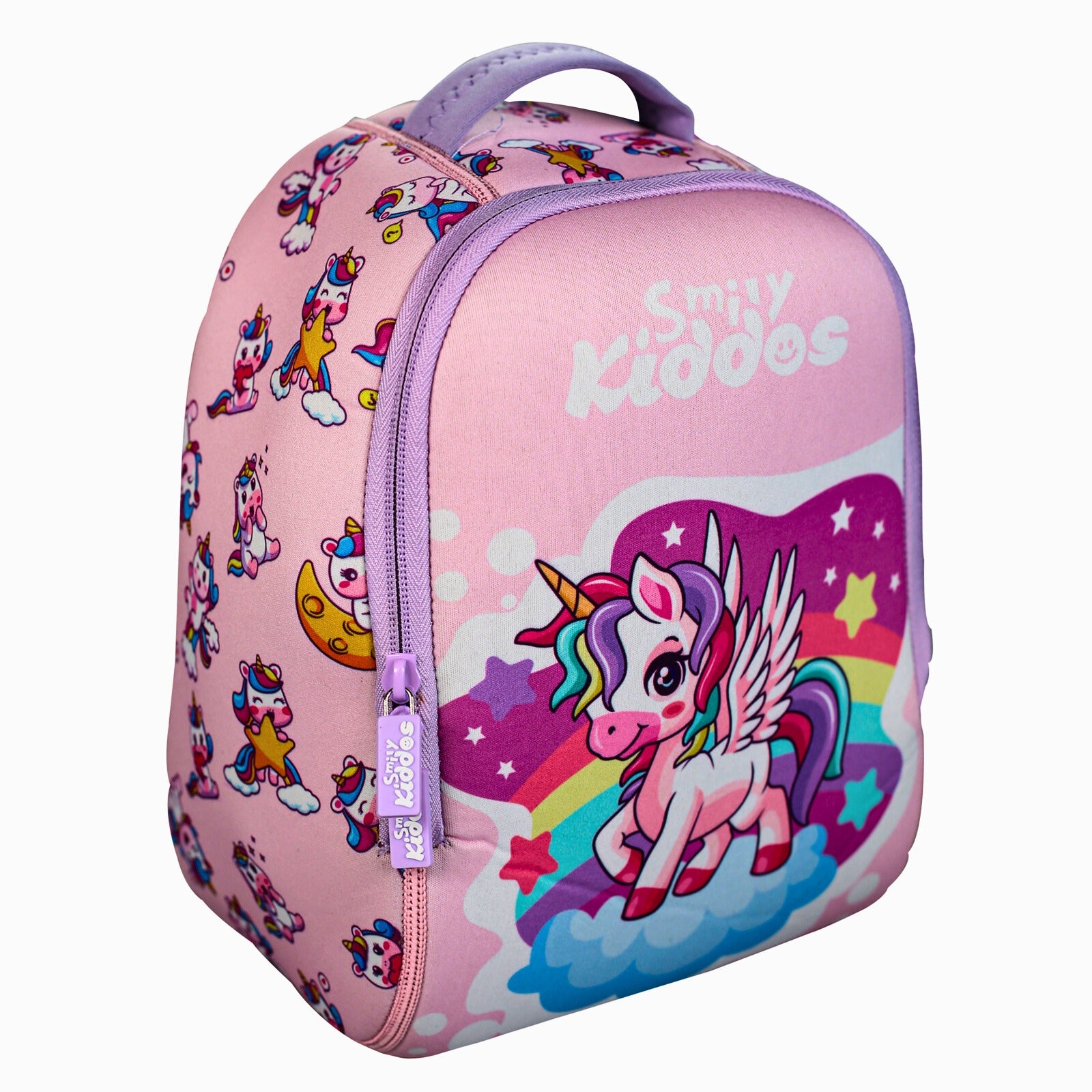 Magical Unicorn Theme Neoprene Preschool Backpack right