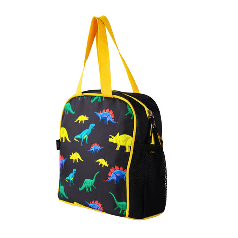 Image of Smily kiddos joy lunch bag Rage Dino Theme Black