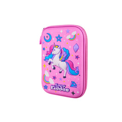 Sky Unicorn Pencil Case V3 | Durable Hardtop Stationery Organizer | Single Compartment, Trendy & Spacious – Pink