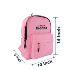 Smily Kiddos Day Backpack with Pouch - Pink