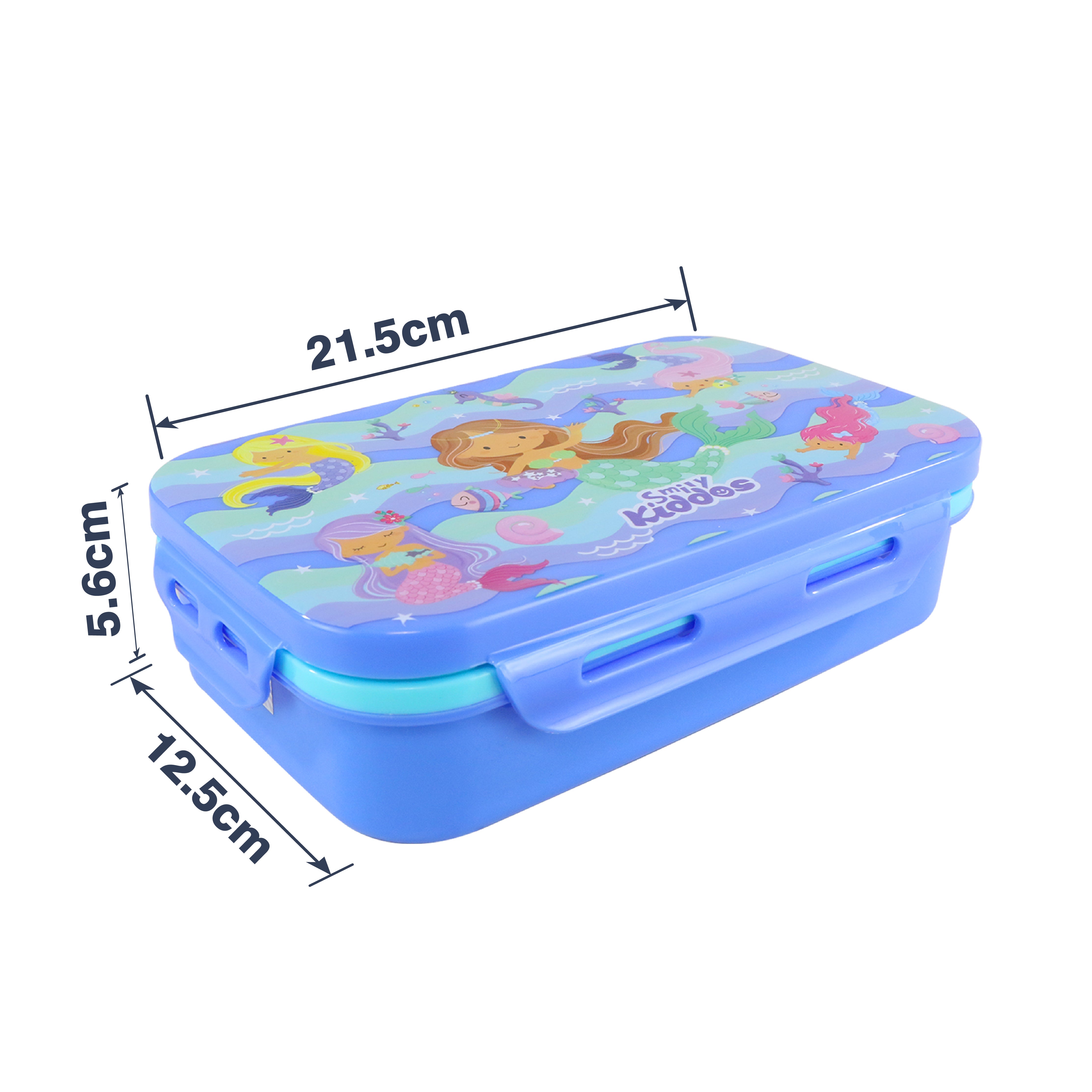 Smily Kiddos Small Brunch Stainless Steel Lunch Box - Mermaid Theme