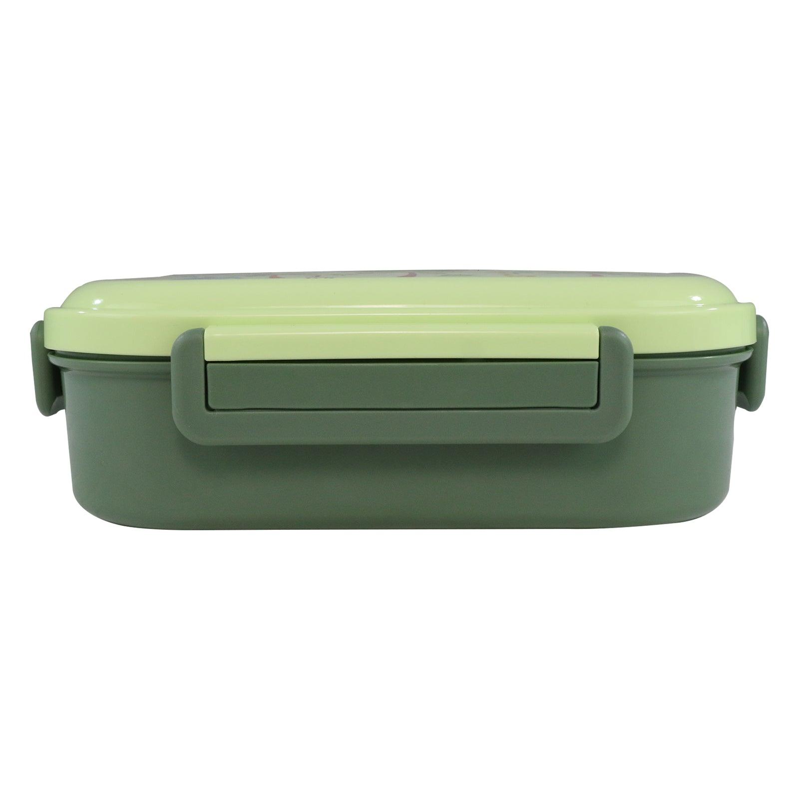 Smily kiddos Stainless Wildlife Theme Lunch Box -  Green- Large