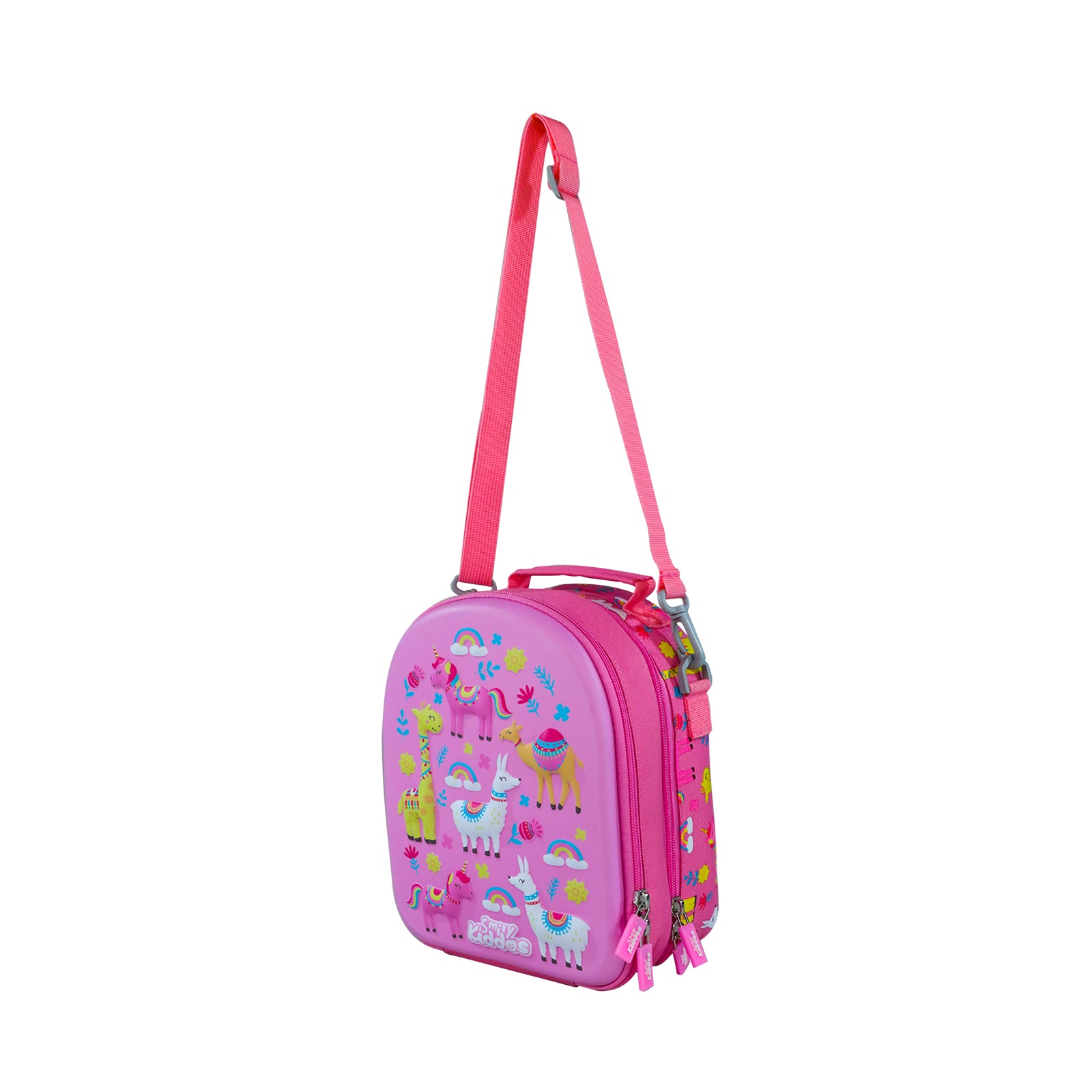 Smily Kiddos Hartop Eva Lunch Bag V2 Animal Theme Pink