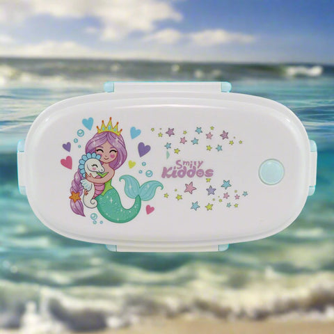 Image of Smily Kiddos Combo Pack(Lunch Bag &Lunch Box Water Bottle) Mermaid Theme