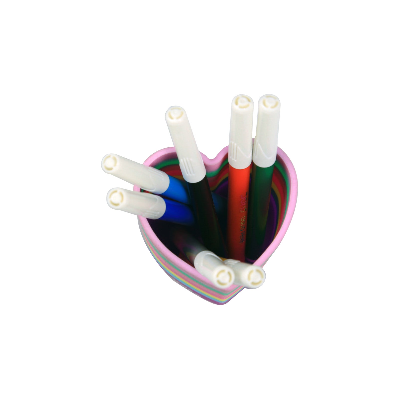 Elegant Heart-Shaped Scented Pen Holder – Purple