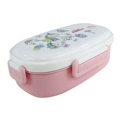 Smily kiddos Stainless Steel Lunch Box Small Unicorn Theme - Pink -3+ years