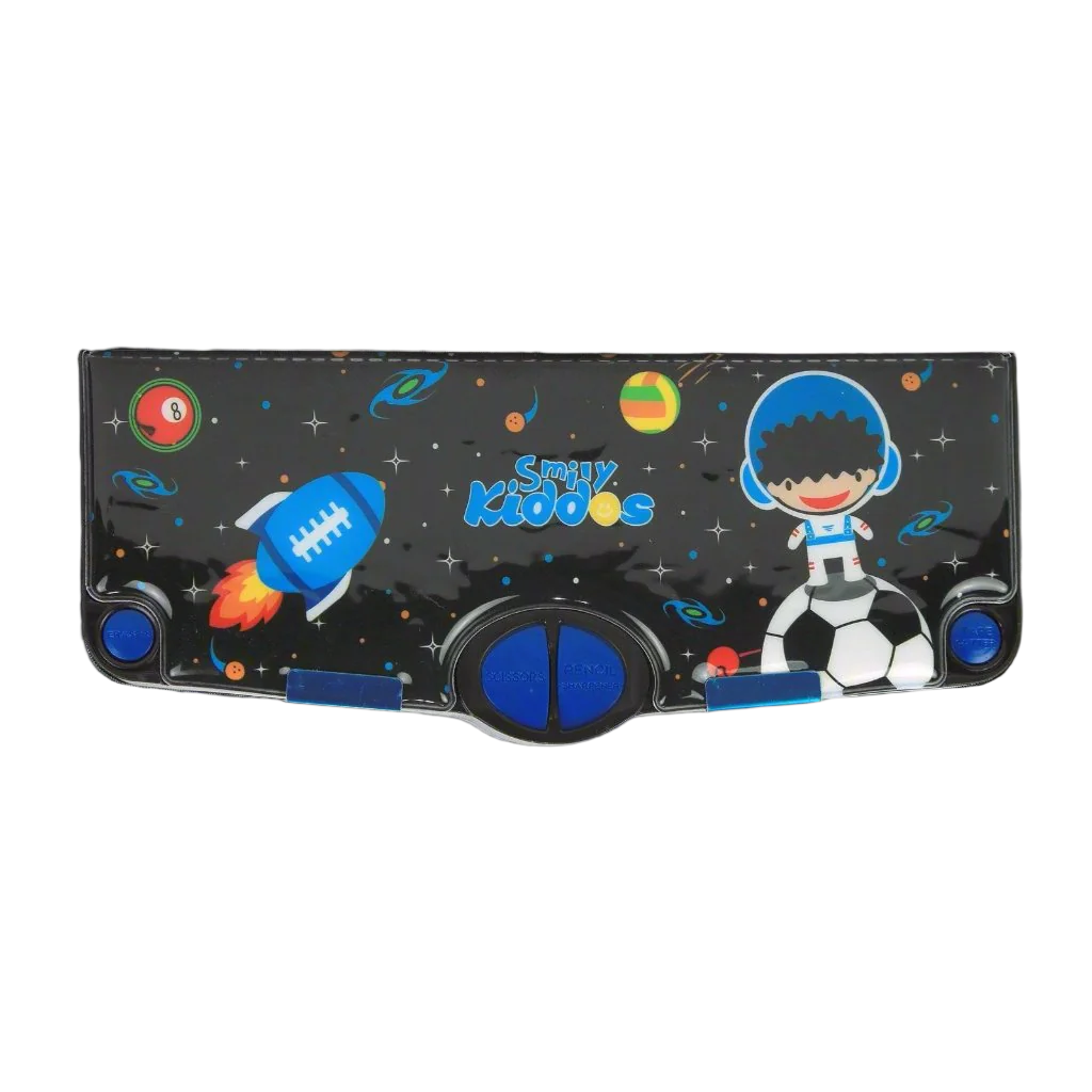 Galaxy Adventure Multi-Functional Pop-Out Pencil Box – Black