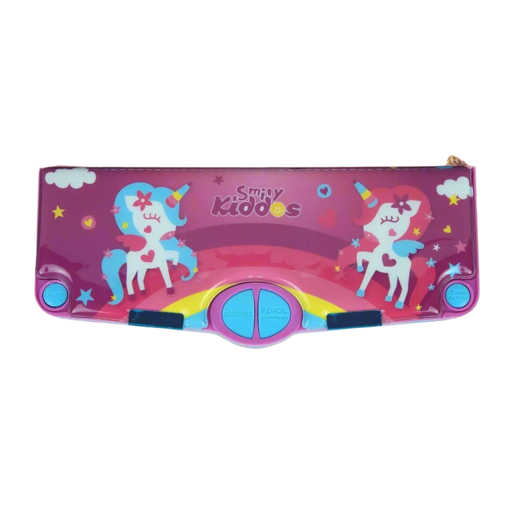 Unicorn Magic Multi-Functional Pop-Out Pencil Box – Purple