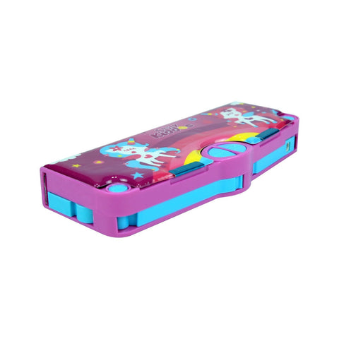 Image of Smily Kiddos Multi Functional Pop Out Pencil Box for Kids Stationery for Children ( Purple )