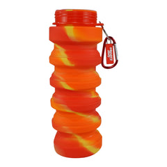 Smily Kiddos Silicone Expandable & Foldable Water Bottle Red