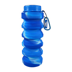 Smily Kiddos Silicone Expandable & Foldable Water Bottle Blue