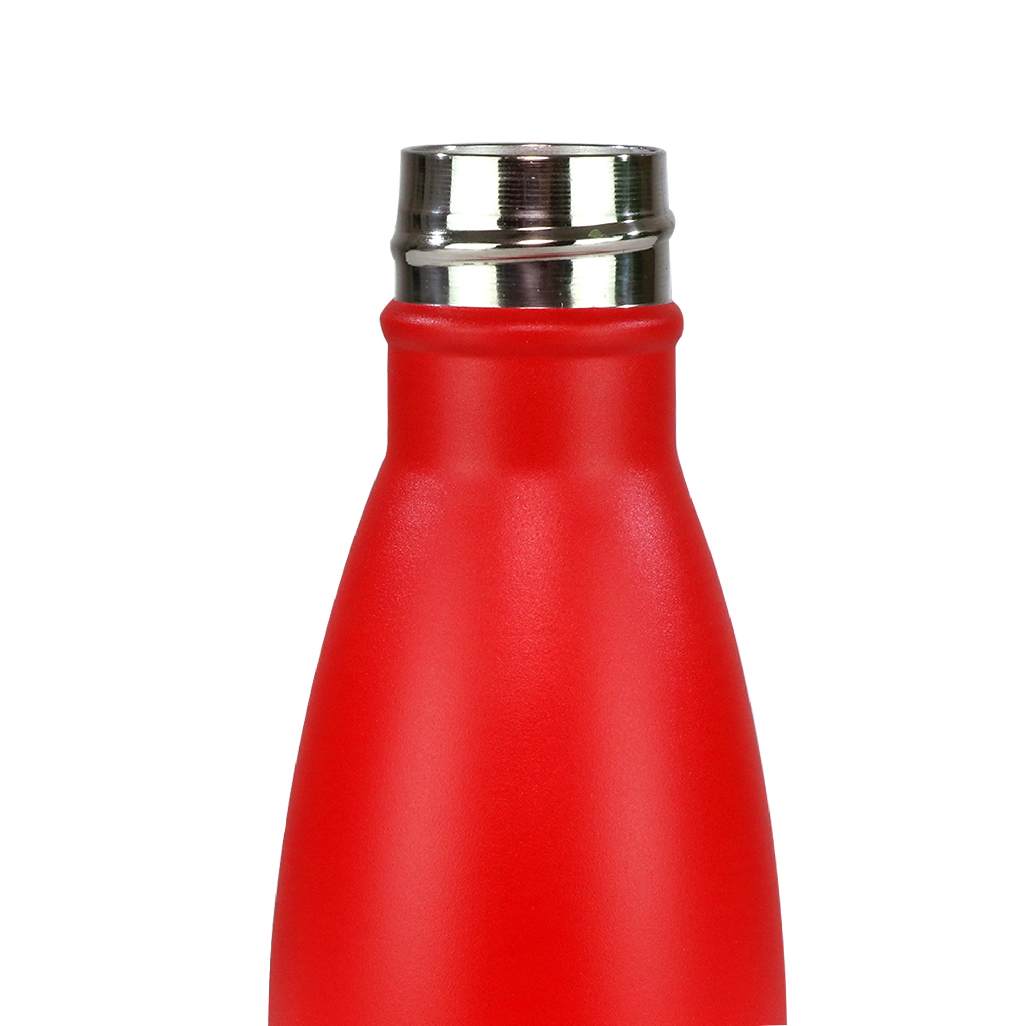 Smily Kiddos 500 ML Stainless Steel Water Bottle  - Matte Red White