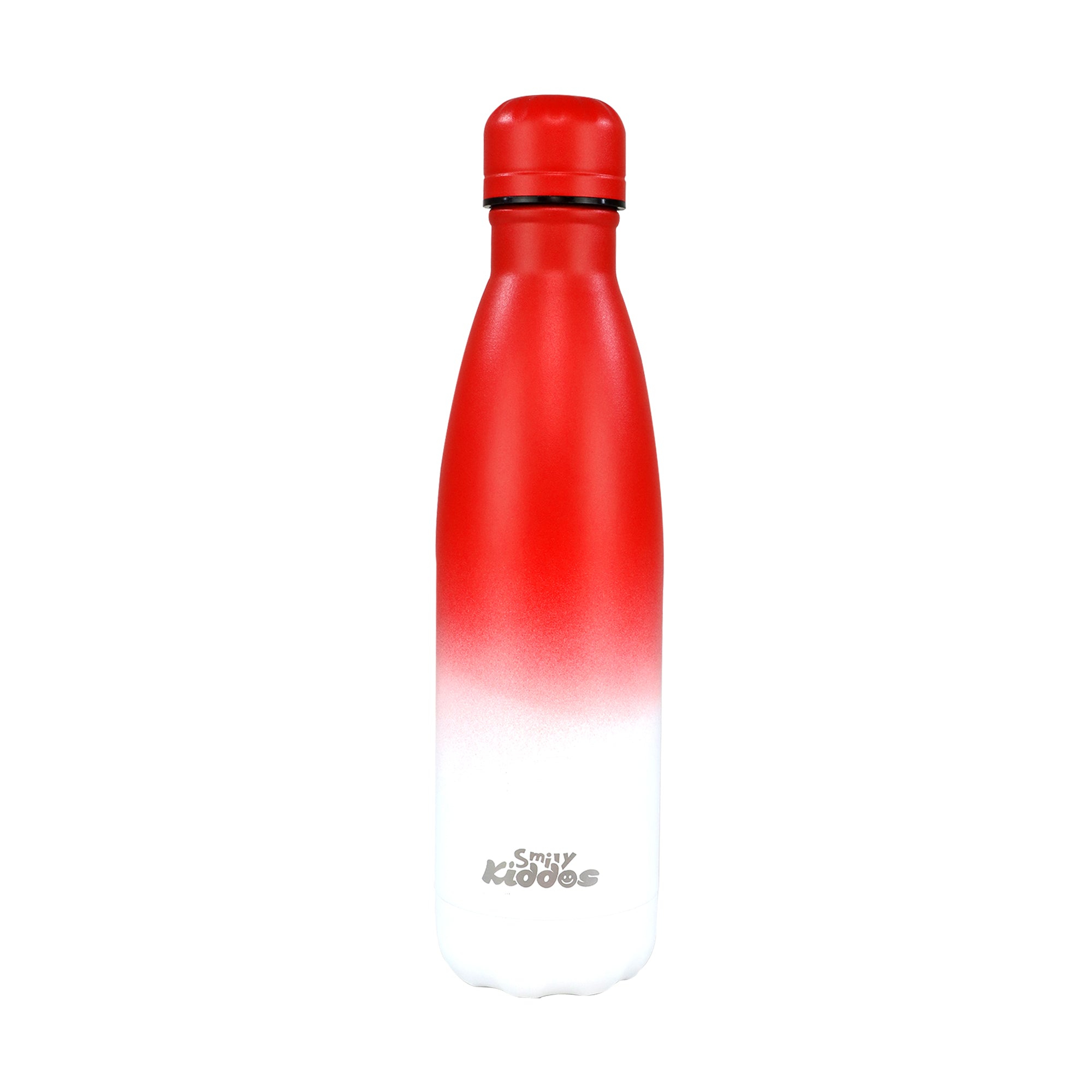 Smily Kiddos 500 ML Stainless Steel Water Bottle  - Matte Red White