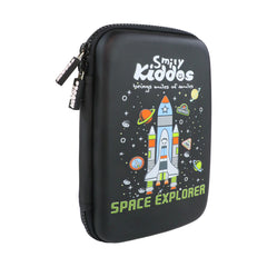 Smily Kiddos Single compartment Eva pencil case - Space Explorer Black