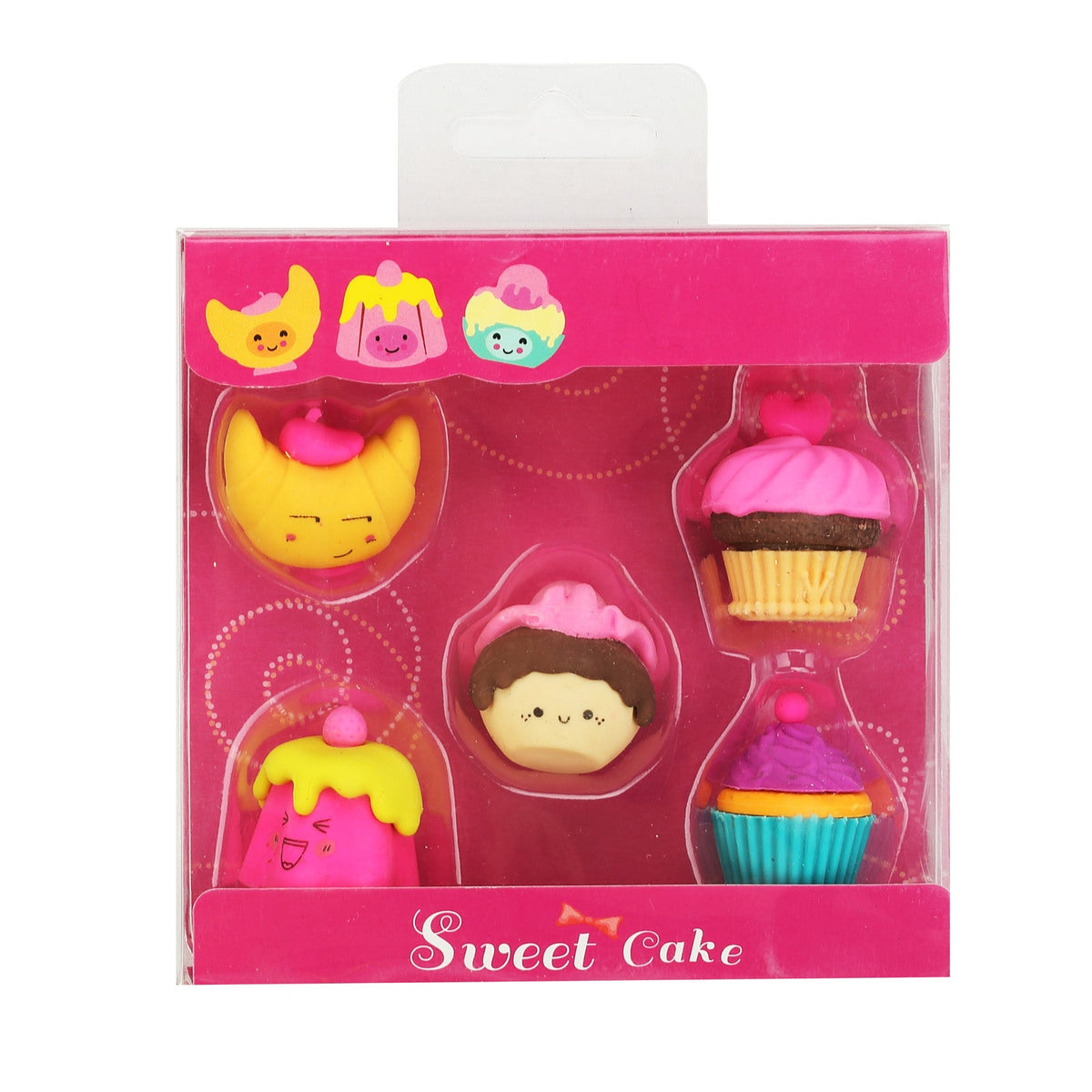 Delightful Cupcake Eraser Set – Fun & Cute Stationery for Kids