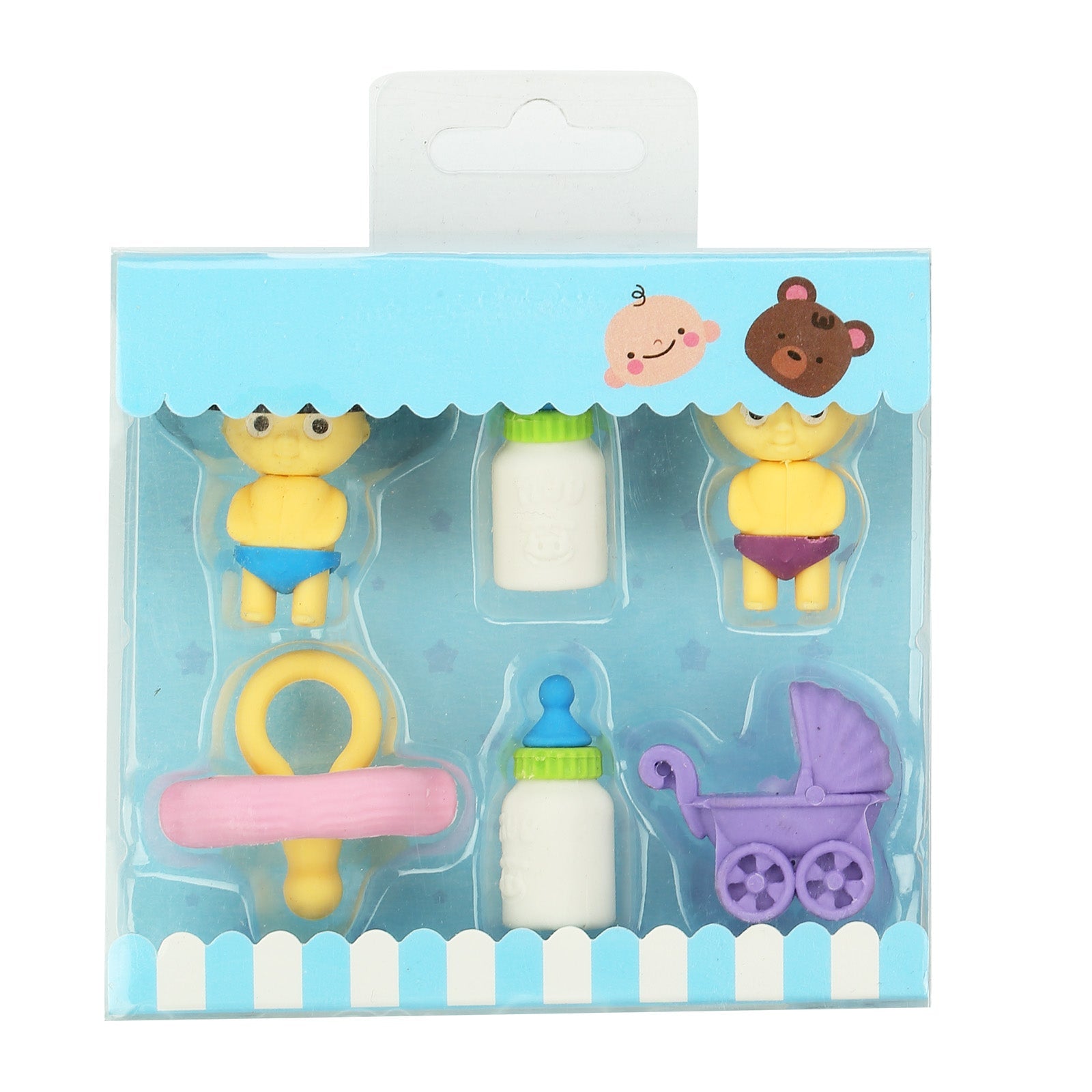 Adorable Doll Eraser Set – Fun & Creative Stationery for Kids