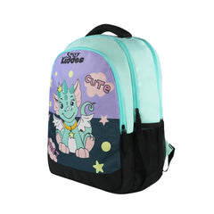 Junior School Bag Cute Dragon green left side