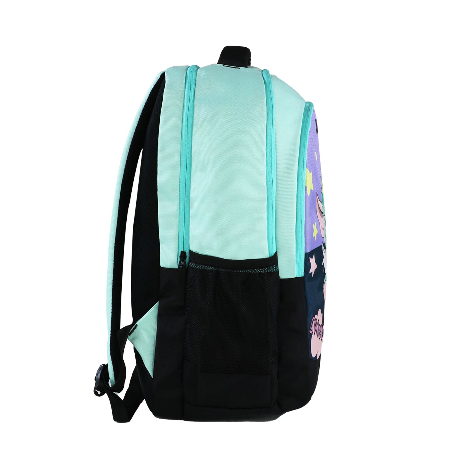 Junior School Bag Cute Dragon green side