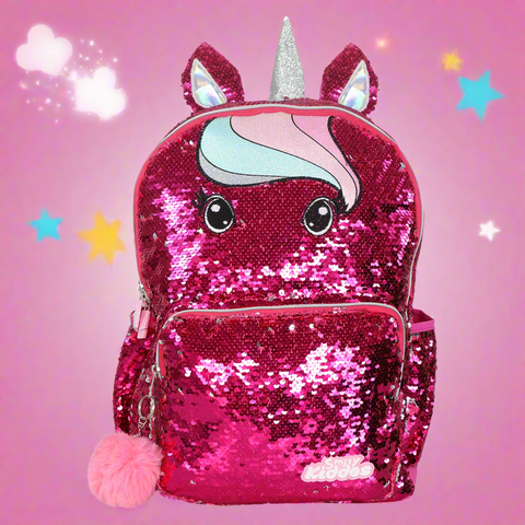 Image of Smily Kiddos Starlight Unicorn Sequin Backpack For Girls