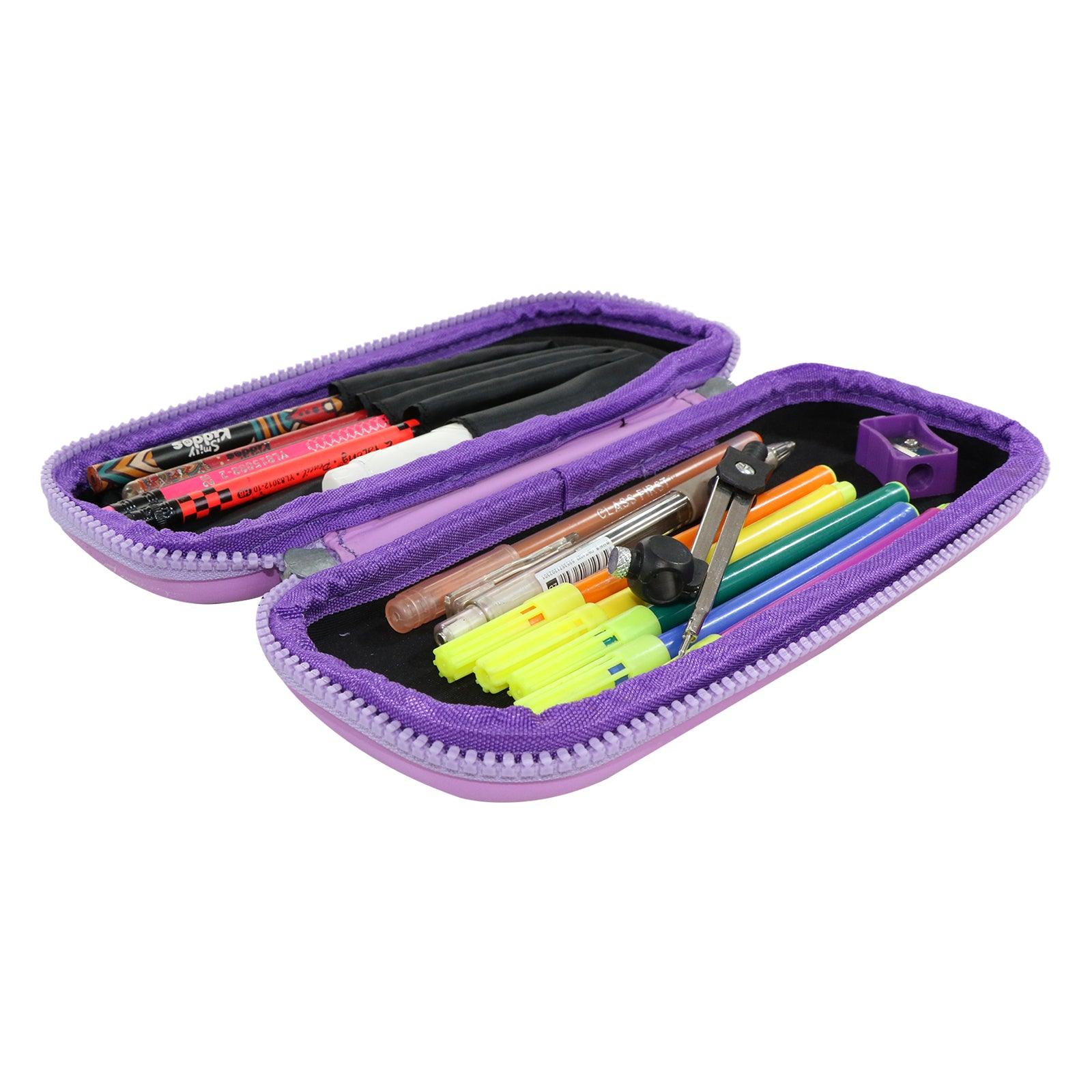 Smily Kiddos - Licensed Chhota Bheem  - Stylish & Spacious Hardtop EVA Pencil Case  Chutki follow My Steps - Purple