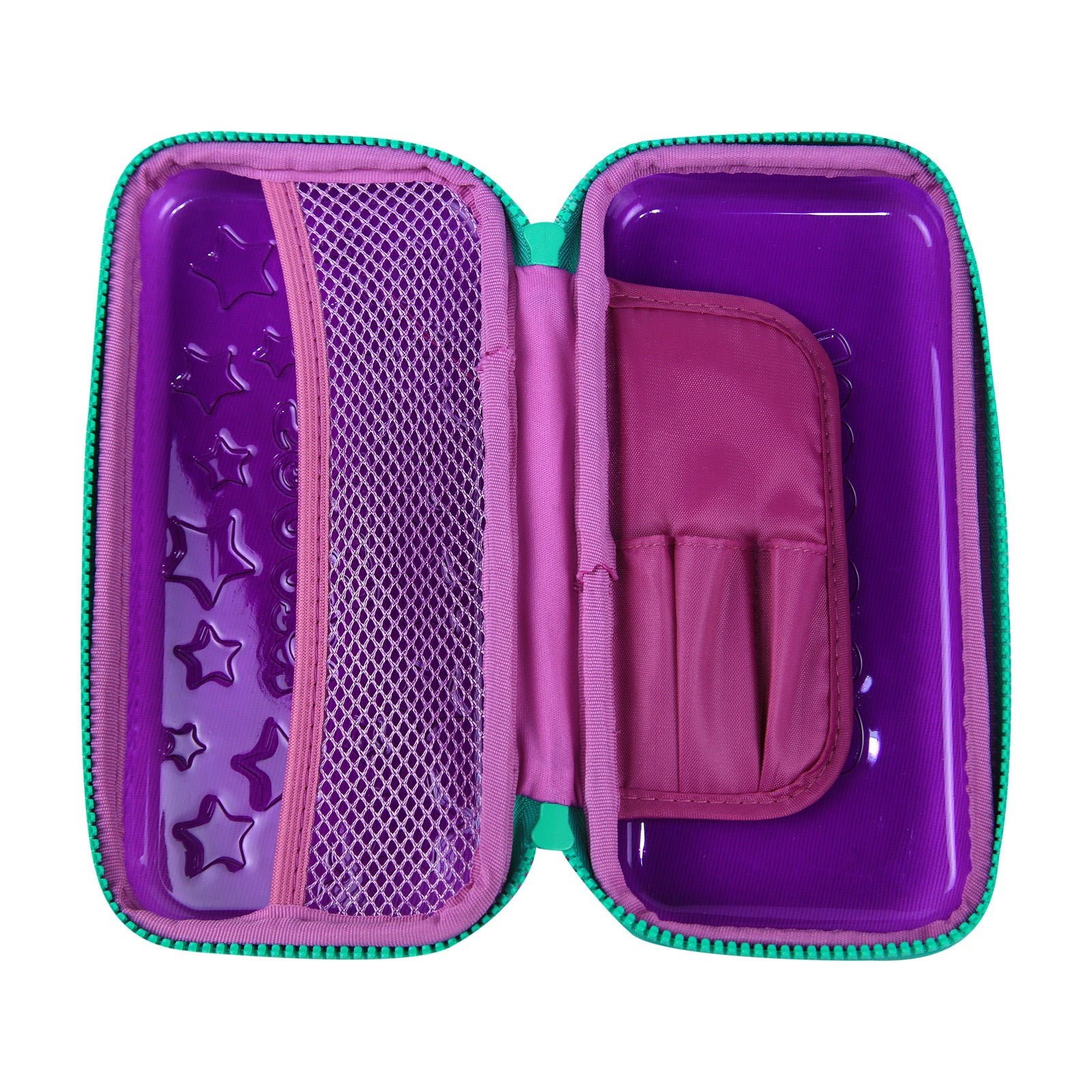 PVC Small Pencil Box – Transparent & Durable - Purple