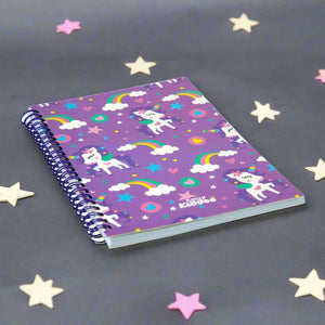 Smily Kiddos A5 Lined Notebook Purple