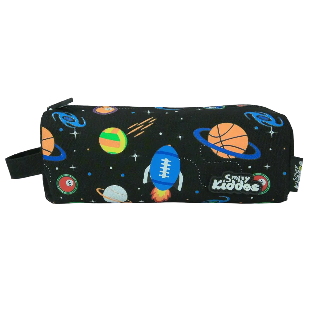 Galactic Explorer Pencil Pouch – Black (Space Theme)