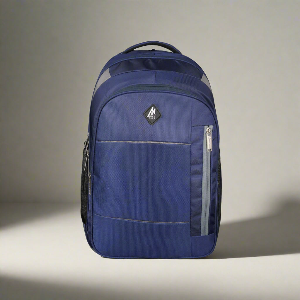 Mike Prestige Backpack - Navy Blue & Grey