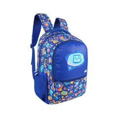 Smily Kiddos 16 Ltrs Backpack – Gamer Theme (Blue)