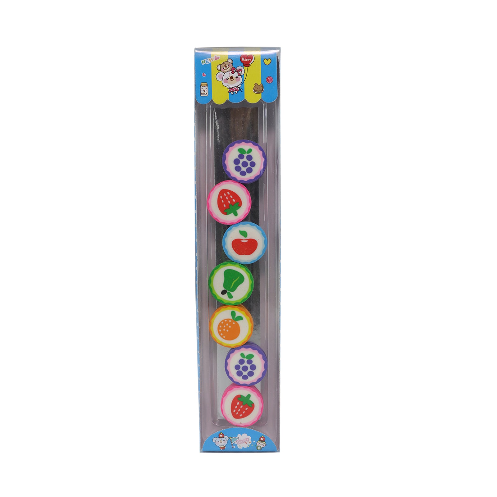 Colorful Fruit Eraser Set – Fun & Scented Stationery for Kids