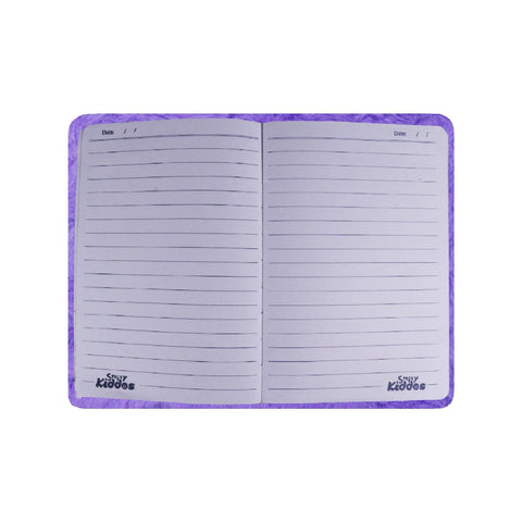 Image of Smily Kiddos Squirrel Theme Fluffy Notebook Purple