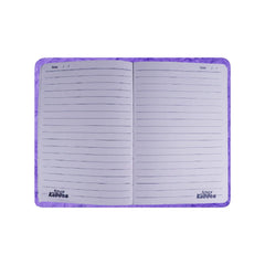 Squirrel-Themed Fluffy Notebook – Purple