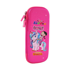 Smily Kiddos - Licensed Chhota Bheem  - Stylish & Spacious Hardtop EVA Pencil Case Chutki Unicorn - Pink