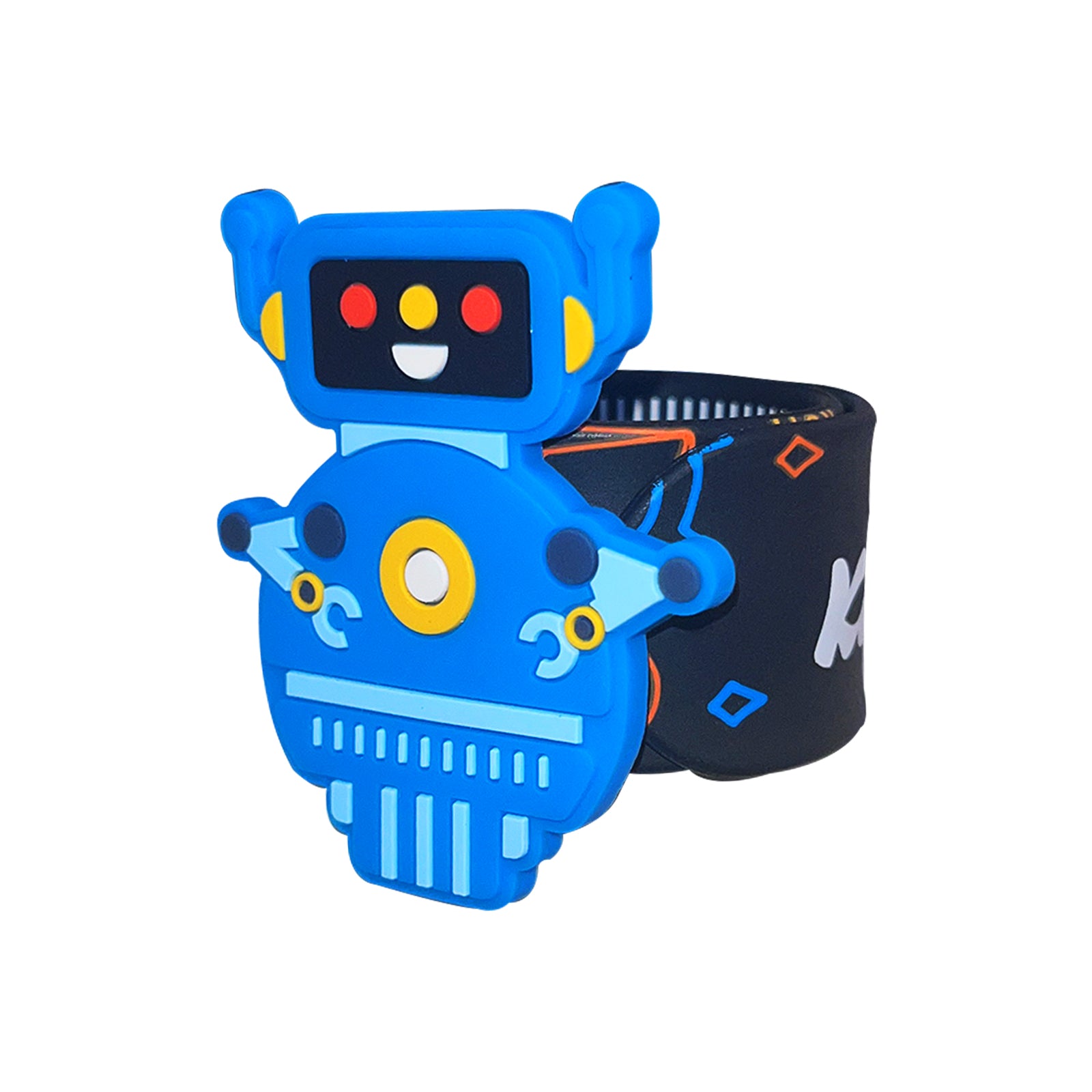 Smily Kiddos Fancy Slap band Robot Theme - Black